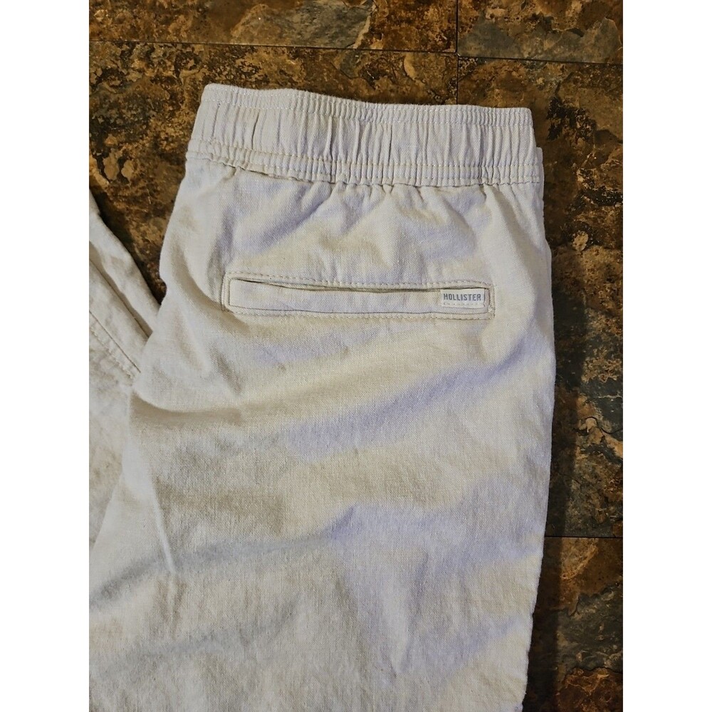 Hollister Pull-on on Linen Blend baggy Pants Size Large‎ Epic Flex (A135)